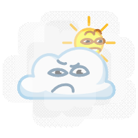 Sun and Cloud @TrendingStickers 