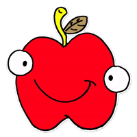 Das ist ja. Злое яблоко красное. Испорченное яблоко. Гнилое яблоко рисунок. Подгнившее яблоко рисунок.